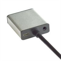 Value 12.99.3119 HDMI-kabel HDMI / VGA Adapterkabel HDMI-A-stekker, VGA-bus 15-polig 0.15 m Zwart - thumbnail