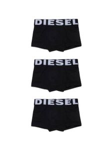 Diesel Kids lot de trois boxers à taille logo - Noir