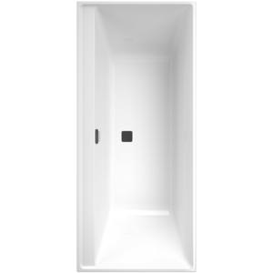 Villeroy & Boch Collaro bad rechthoek 170x75cm met badwaste mat zwart white UBA170COR2NV-01