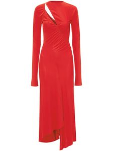 Victoria Beckham robe mi-longue à design asymétrique - Rouge