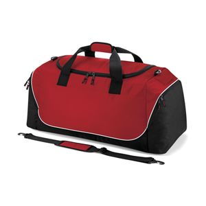 Reistas/weekendtas/sporttas model Holiday XXL - 85 x 38 x 35 cm - 3 vakken - rood/zwart