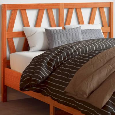 Hoofdbord 160 cm massief grenenhout wasbruin