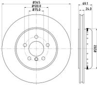 Remschijf 8DD355120871