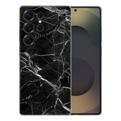 TPU Hoesje Samsung Galaxy S25 Ultra - Marmer Zwart Backcover TPU Hoesje Samsung Galaxy S25 Ultra - Marmer Zwart Backcover