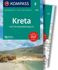 Wandelgids 5970 Wanderführer Kreta met meerdaagse wandeling E4 | Kompa