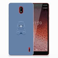 Nokia 1 Plus Telefoonhoesje met Naam Baby Rhino - thumbnail