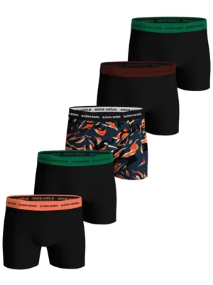 5-Pack heren boxershorts - Orange spots - Katoenen mannen onderbroeken