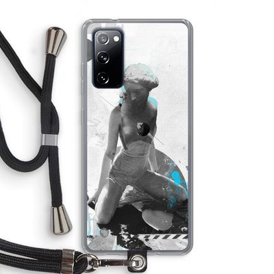I will not feel a thing: Samsung Galaxy S20 FE / S20 FE 5G Transparant Hoesje met koord