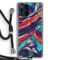 Chameleon Sun: Oppo Find X3 Pro Transparant Hoesje met koord