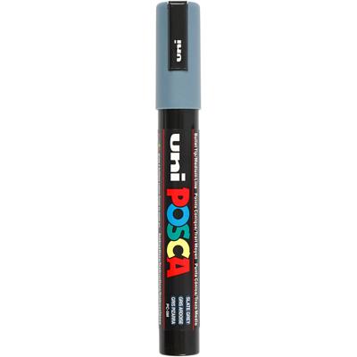 Uni-Posca Posca marker, afm pc-5m, lijndikte 2,5 mm, medium, slate grey, 1 stuk