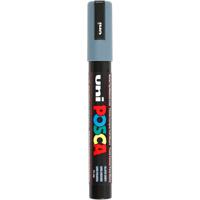 Uni-Posca Posca marker, afm pc-5m, lijndikte 2,5 mm, medium, slate grey, 1 stuk - thumbnail