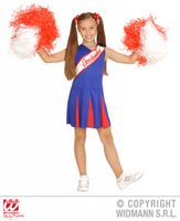 Cheerleader kind rood/blauw - thumbnail