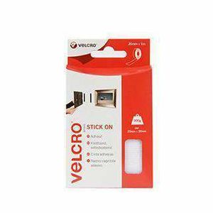 VELCRO® VEL-EC60210 Klittenband Om vast te plakken Haak- en lusdeel (l x b) 1000 mm x 20 mm Wit 1 m