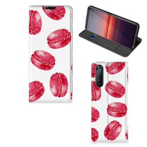 Sony Xperia 5 II Flip Style Cover Pink Macarons