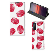 Sony Xperia 5 II Flip Style Cover Pink Macarons