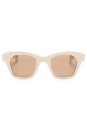 Saint Laurent Eyewear lunettes de soleil SL 592 à monture carrée - Tons neutres