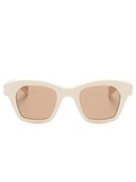 Saint Laurent Eyewear lunettes de soleil SL 592 à monture carrée - Tons neutres