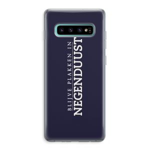 Blijve plakken in Negenduust: Samsung Galaxy S10 Plus Transparant Hoesje