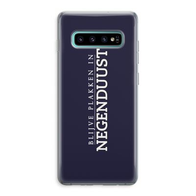 Blijve plakken in Negenduust: Samsung Galaxy S10 Plus Transparant Hoesje