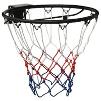 Basketbalring 45 cm staal zwart - thumbnail