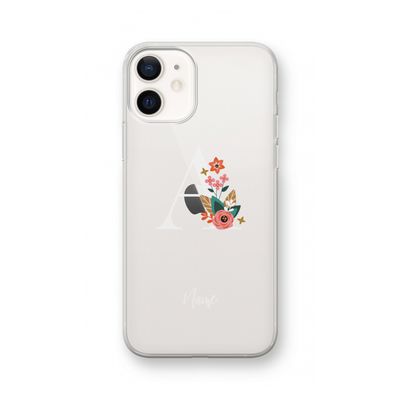 Pink Bouquet: iPhone 12 Transparant Hoesje