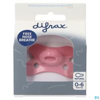 Difrax Fopspeen Natural 0-6m Uni Raspberry