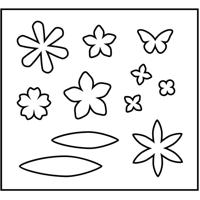 Snijmal, bloemen, afm 14x15,25 cm, dikte 15 mm, 1 stuk