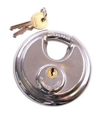 ET discusslot 90 mm staal zilver