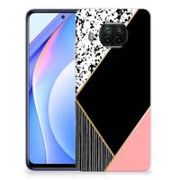 Xiaomi Mi 10T Lite | TPU Hoesje | Zwart Roze Vormen
