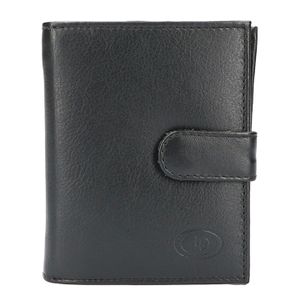 Leather Design Ritsportemonnee RFID Zwart