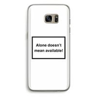 Alone: Samsung Galaxy S7 Edge Transparant Hoesje Alone: Samsung Galaxy S7 Edge Transparant Hoesje