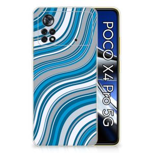 Xiaomi Poco X4 Pro 5G TPU bumper Waves Blue