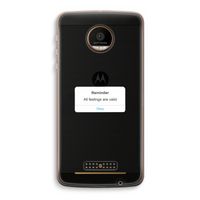 Reminder: Motorola Moto Z Force Transparant Hoesje