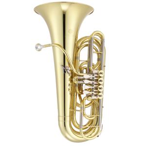 Jupiter JTU1150 C tuba (3/4 formaat, 4 draaiventielen, gelakt)