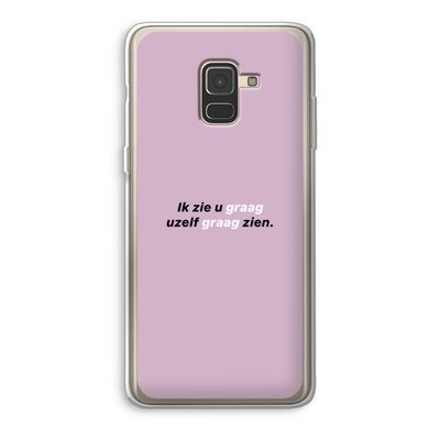 uzelf graag zien: Samsung Galaxy A8 (2018) Transparant Hoesje