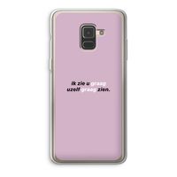 uzelf graag zien: Samsung Galaxy A8 (2018) Transparant Hoesje