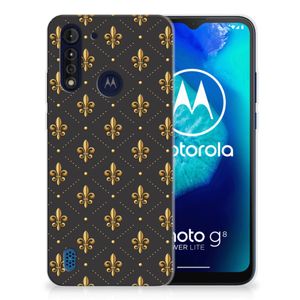 Motorola Moto G8 Power Lite TPU bumper Franse Lelie