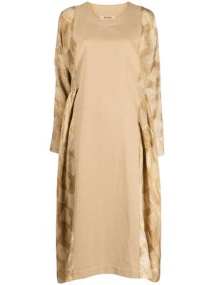 Uma Wang robe à manches longues - Marron