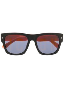 DSQUARED2 EYEWEAR lunettes de soleil carrées à logo embossé - Noir