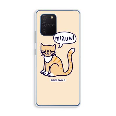 Miauw: Samsung Galaxy Note 10 Lite Transparant Hoesje