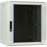 DSI 12U witte wandkast met glazen deur - DS6412W server rack 600 x 450 x 635mm