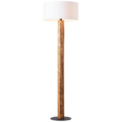 Brilliant Houten schemerlampJimena hout met witte kap - 93117/35
