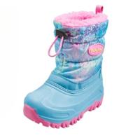 Playshoes snowboots koord regenboog turquoise-34-35