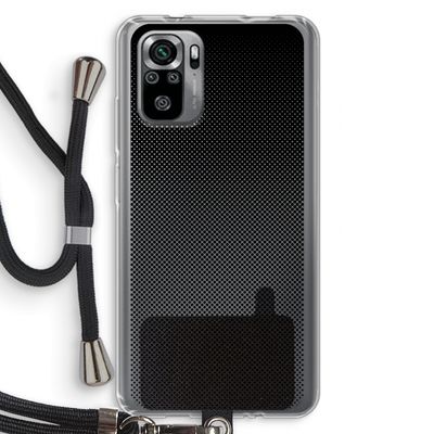 Musketon Halftone: Xiaomi Redmi Note 10S Transparant Hoesje met koord