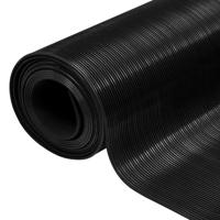 Vloermat anti-slip 3 mm 1,5x4 m rubber fijne ribbel