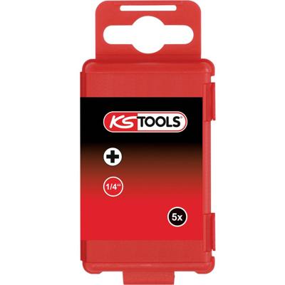 KS Tools 911.8391 911.8391 Kruis-bit PH 0 Speciaal staal E 6.3 5 stuk(s)
