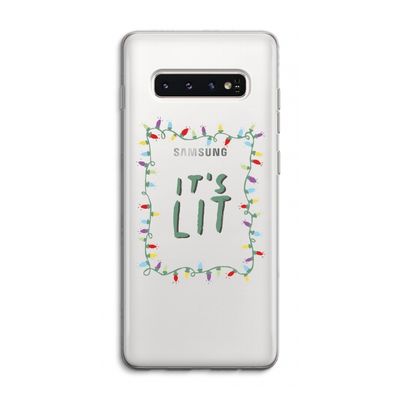 It's Lit: Samsung Galaxy S10 4G Transparant Hoesje