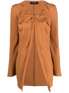Kiko Kostadinov blouse à découpes - Marron