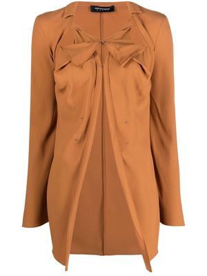 Kiko Kostadinov blouse à découpes - Marron