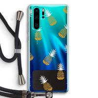 Ananasjes: Huawei P30 Pro Transparant Hoesje met koord